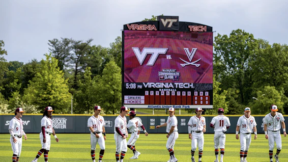 VT Baseball Team Pregame UVA 1 2025
